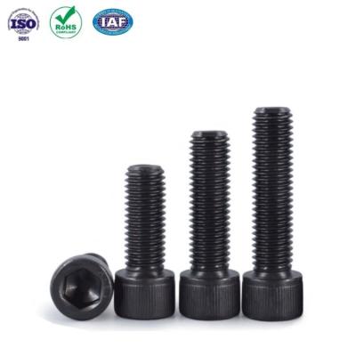 China Pan Fully Threaded Stainless Steel M16 M20 M24 M30 M36 Black Phosphated Imperial Hex Socket Head Cap Screw With Raised Head for sale