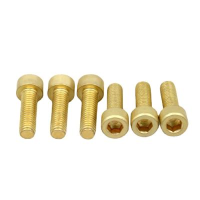 China Stainless Steel 6.8 Grade CNC Knurled Din321 M5 M10 Hexagon Hex Socket Brass Copper Cap Head Screw Bolt for sale