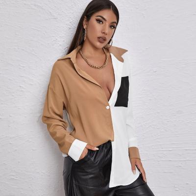 China 2021 Breathable Button Down Blouse Ladies Tops Casual Women Blouses Women Blouse for sale