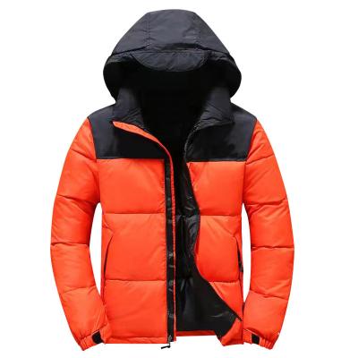 China Custom Logo Printed Coat Casual Hooded QUICK DRY Warm Outwear Down Jacket 2021 Winter Mens Jackets And Coats for sale