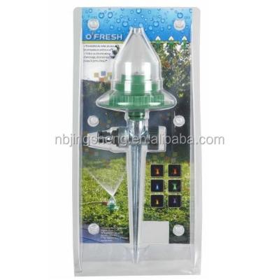 China Garden Watering And Irrigation Patent LED Metal Garden Sprinkler 6 Gradual Colors Changing for sale