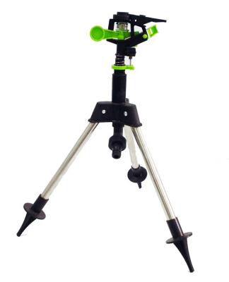 China Pulsating Sprinkler JS-366 360 Degree Tripod Base Rising Lawn Sprinkler for sale