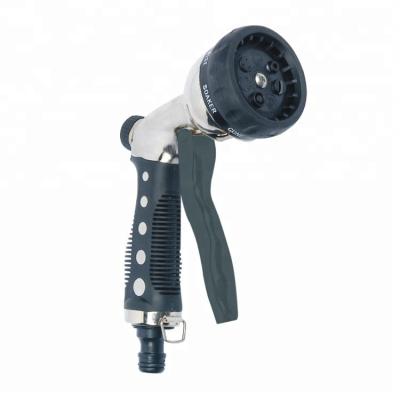 China Variable Flow Control JS Hose Spray Portable Garden Watering 7 Function Zinc Body Nozzle Gun for sale