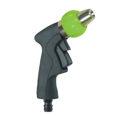 China JS Soft Mental Garden Water Handle Adjustable Hose Nozzle Spray Gun Price for sale