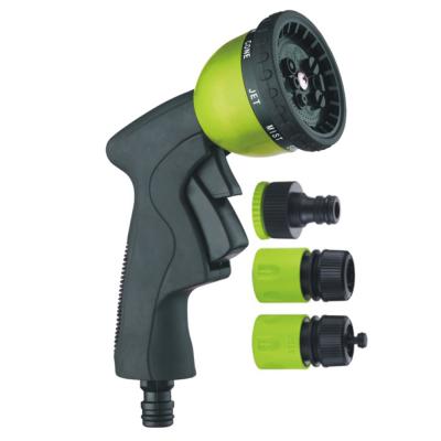 China Variable Flow Control 7 Function Pack Garden Hose Spray Nozzle Water Hose Nozzle Set for sale