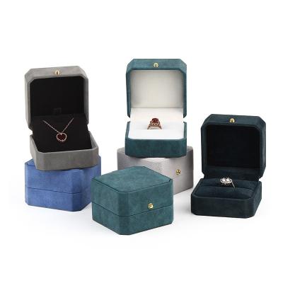 China Jewelry Display Packaging Cheap Jewelry Ring Boxes Dongguan Velvet Display Box Custom Printed Jewelry Set Gift Box for sale