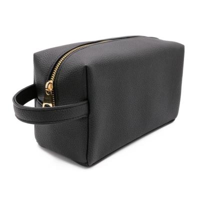 China Excellent New Designer PU Handle Travel Makeup Cosmetic Bag Waterproof Leather Organizer Eco-friendly Material Bag for sale