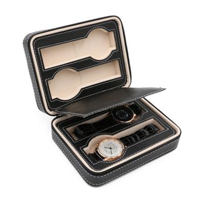 China Luxury Morden PU Leather Men's Watch Organizer Box Waterproof Gift Custom Watch Box Gift Watch Box for sale