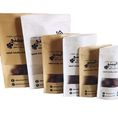 China Biodegradable Kraft Paper Bag With Window Zipper Lock Waterproof Wholesale For Seeds China for sale