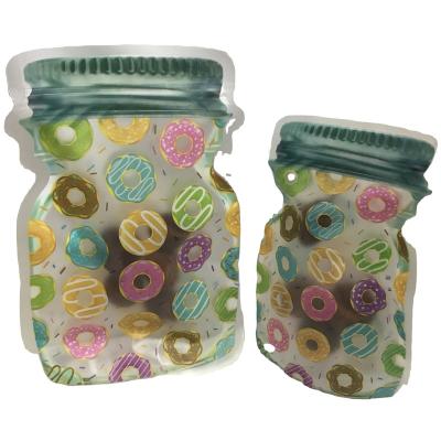 China Recyclable Special Shape Mason Jar Pouch Circle Candy Bag for sale