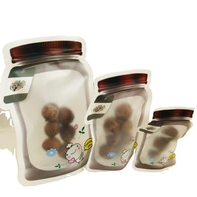 China Wholesale Moisture Proof Printed Mason Jar Pouch Stand Up Zipper Bag for sale