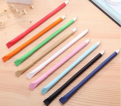 China Promotional Pen Eco Friendly Colorful Recycle Paper Ball Pen for sale