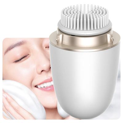 China DEEP CLEANSING Competitive Price Exfoliating Rotating and Reasonable Silicone Sonic Electronic Station Deep Electric Facial Cleansing Brush for sale