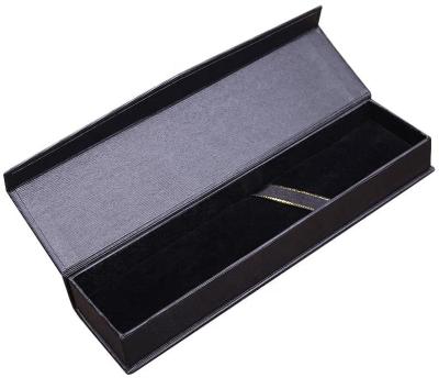 China Luxury Black Tip Repurposed Materials Jewelry Pen Gift Box With Cushion Pencil Cover Operation Anniversary for sale