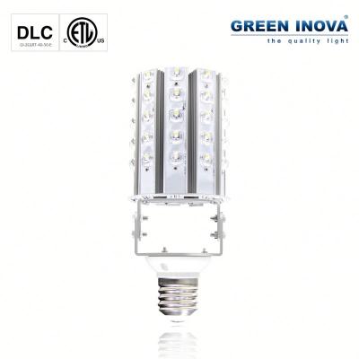 China Top Quality 5 Years Warranty ETL Aluminum cETL DLC Listed Top E39 50w LED Garden Post Light Fixture Retrofit Kits for sale