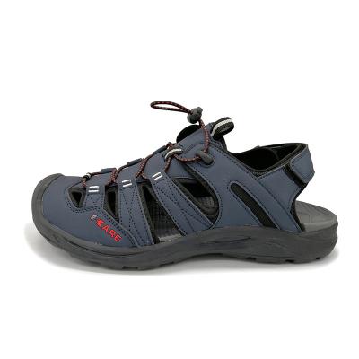 China Lightweight high quality wholesale PU and TEXTILE material multicolor men's sports sandal for sale