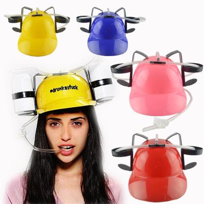 China Fashional Wholesale Plastic Beer Helmet Party Festival Custom Set Drinking Hat for sale