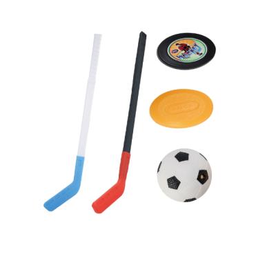 China Toy 2-in-1 Hockey Soccer Ball Kids Toys Educational Toy Disc Flying Set Funny Outdoor Games Sport Kit Indoor Soccer Football Sports Game Toy for sale