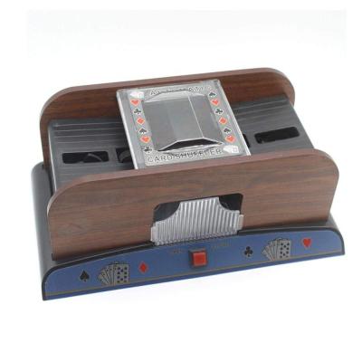 China Happy Automatic Wooden Card Shuffler Casino Wooden Card Shuffler GM011A for sale