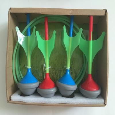 China Safe Use Beach Garden Family Fancy Lawn Darts Outdoor Play Sets Kids Toy Glow in Dark Dart for sale