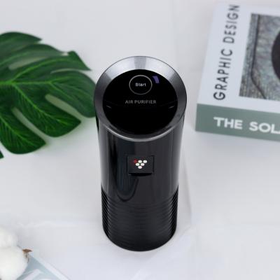 China Home Vehicle Mounted Car Desktop USB Charging Intelligent Portable Air Purifier for sale