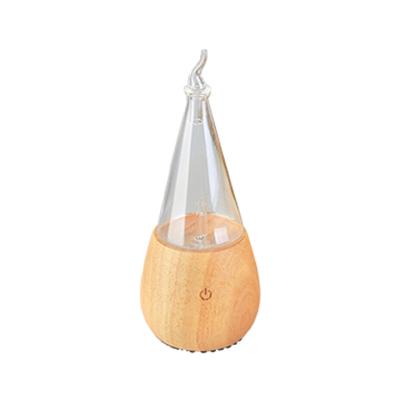 China 2020 Hotel Wooden Base and Artificially Blown Glass Anhydrous Essential Oil Atomizer Diffuser for sale