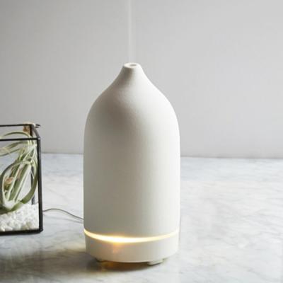 China 2019 Hotel Home Aroma Ceramic Ultrasonic Diffuser With LED Light Essential Oil Fragrance Diffuser for sale