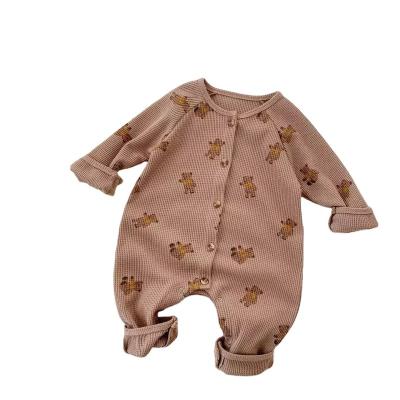 China Polyester / Cotton Baby Bear Boys Girls Baby Foreign Style Romper Children Spring Outing Clothes for sale