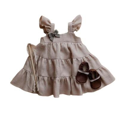 China Breathable 2021 Hot Style New Summer Baby Clothes Kids Girls Clothing Cotton Girls' dresses for sale