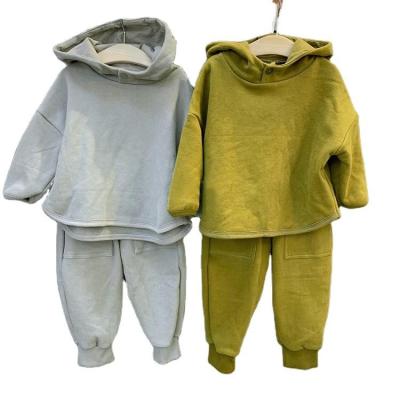 China Breathable New Spring Autumn Baby Clothes Kid Clothing Boy and Girl Pullover Hooded Kids Sweat Suits for sale