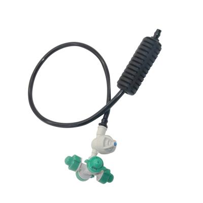 China Eco Friendly 4 Mist Outlet Kits Nozzle Sprinkler Set Micro Sprinkler Farm Greenhouse Irrigation System for sale