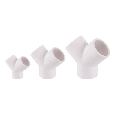 China Garden Irrigation Y-Shelf 20/25/32 Mm 3 Way PVC Connector PVC Pipe Fittings DIY Build Joint PVC Connector For Hose for sale