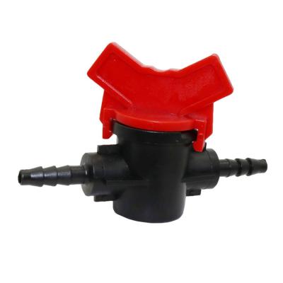 China Eco Friendly Garden Irrigation Hose Connectors 1/4 Inch Water Control Valve Barbed Irrigation Drip Irrigation Valve for sale