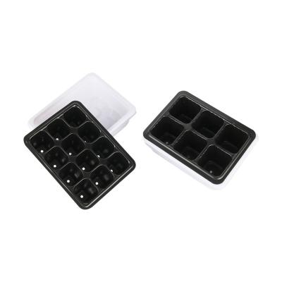 China Made of quality plastic which is strong and durable 6 12 Cell Nursery Pots Planting Seed Tray Kit Plant Cultivation Grow Box Garden Supplies for sale