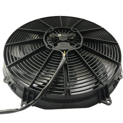 China Good quality durable spal brushless 16inch condenser axial fan VA91-BBL341P/N-65A for heavy duty cooling machine / bus for sale