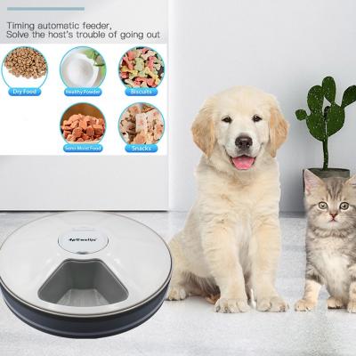 China Joyfamily Sustainable Round Feeder Pet Dog Electric Dry Food Cat Dog Timing Vending Machine for sale