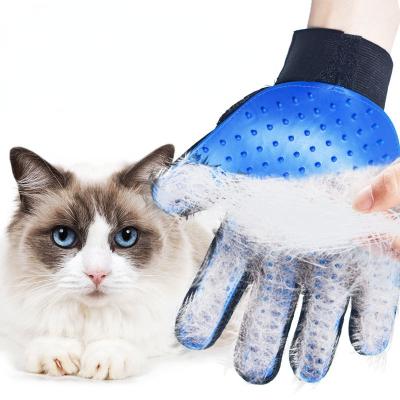 China Joyfamily Stored Cleaning Hair Cat And Dog Bath Products Cat Rubber Gloves Rubber Pet Removing Brush Massage Rubber Gloves for sale