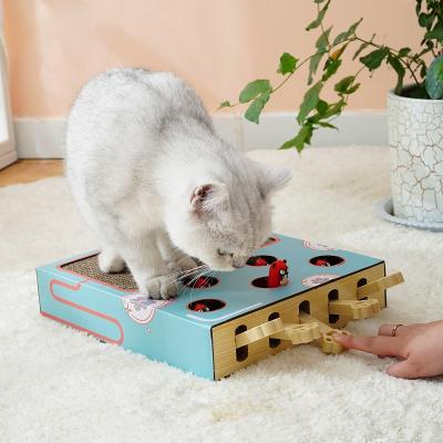 China Joyfamily Pet Hamster Toys Stocked Solid Wooden Cat Toys Wavy Cat Scratch Cat Toys for sale