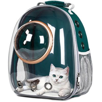 China Stored Cage Pet Carrier Bag Cat Backpack Travel Space Capsule Dog Breathable Pet Carriers Small Carrier Bags For Cats for sale