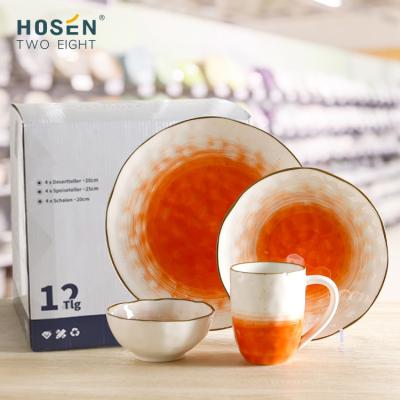 China Sustainable Popular Wholesale Ceramic Dishes Sets Dinnerware Sets Porcelain Dishes Dinner Sets for sale