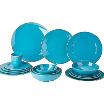 China Factory Viable Favorable Price Colorful Dinner Dish Set Melamine , Beautiful Use Supplying Melamine 12 Piece Dinnerware Set for sale