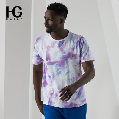 China OEM ODM QUICK DRY Custom Men Clothes 2022 Summer T-shirts Tie Dye Male Fashionable T-shirt For Teenagers Male Short Sleeve Clothes for sale