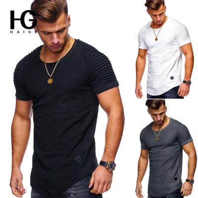 China Wholesale Solid QUICK DRY Polyester Simple Tees For Men Summer Mens Short Sleeve T-Shirt With Logo Shirt Customize Men Black Tee for sale