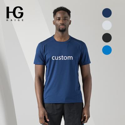 China Custom Men's Sports Fitness Oversized QUICK DRY Solid Color Mens O-Neck T-shirt Wicking Wicking Breathable T-Shirt T-shirt For Man for sale