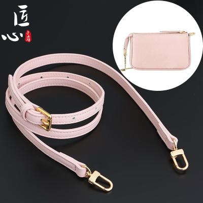 China Presbyopia Leather Diagonal Mahjong Bag Shoulder Strap Luggage Diy Accessories Extension Suitable For Bag Leather Shoulder Strap for sale