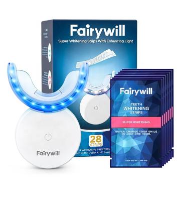 Cina Fairywill Fairy Will FW L6 Mini Professional Wireless Home Dental Teeth Tooth Whiten Whitening Strips Kits with LED Lamp Light in vendita