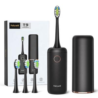 China Fairywill FW T9 Oral Care Rechargeable Vibrate Smart Timer Sonic Electrical Electronic Electric Tooth Brush Toothbrush for sale