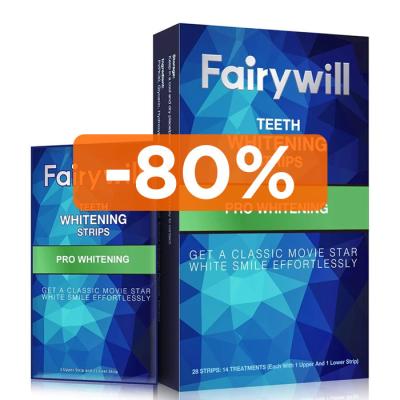 China Fairywill FW 341 7% HP 14PCS Oral Hygiene Clareador Dental Bleaching Tooth Strip Whitening Teeth Whiten Strips Te koop