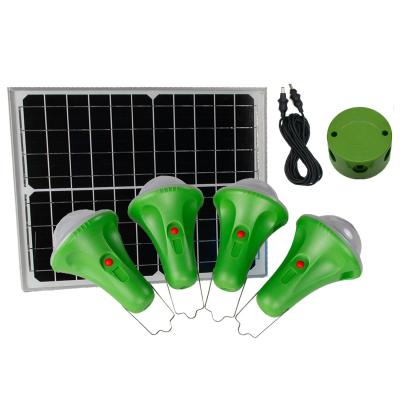 China Residential Portable Solar Off Grid Mobile Phone Charging Small Solar System Bulb Solar System Family for sale