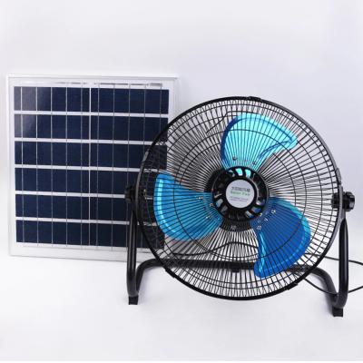 China Global New Design Plastic Sunrise Solar Rechargeable Fan With Solar Reading Lamp Cheap Price for sale